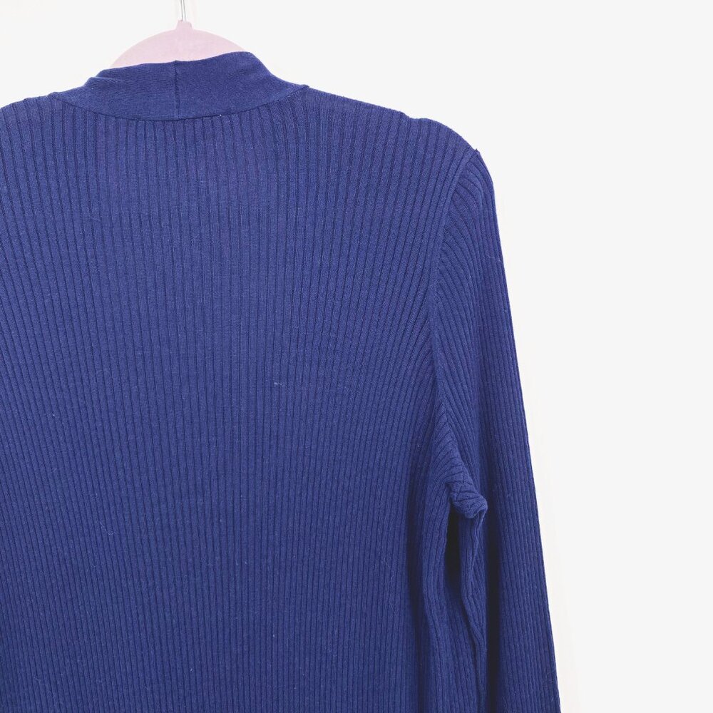 Loft Long Ribbed Open Cardigan - Picture 6 of 9
